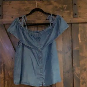 Denim top